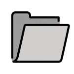 Open File Folder SVG Icon
